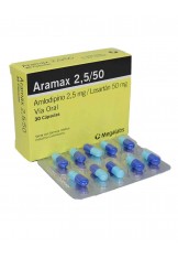 ARAMAX 2,5/50 mg X 30 CAP